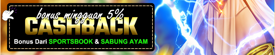 BONUS CASHBACK SPORTSBOOK  5%